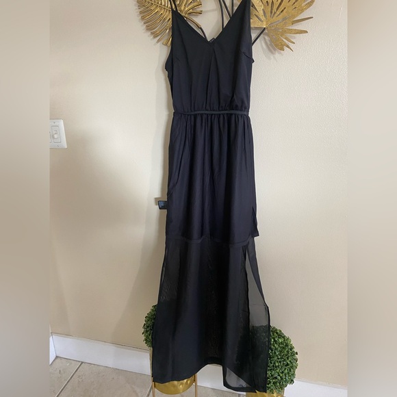 H&M Black Sheer Maxi Dress - Picture 2 of 5